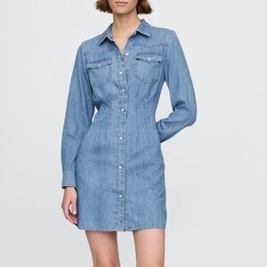 Gap Denim Button-Up Dress Size 4